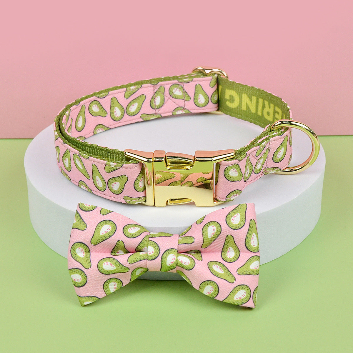 Patterned dog harness with ID tag in purple heart print, product image 71