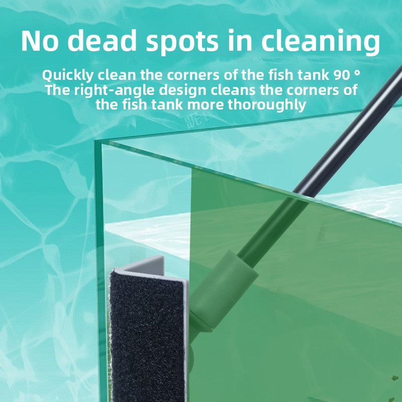 Fish Tank Cleaning Kit with Brush, Algae Scraper and Net