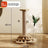 Cartoon cat climbing rack with sisal scratching post in Density Board, 40cm