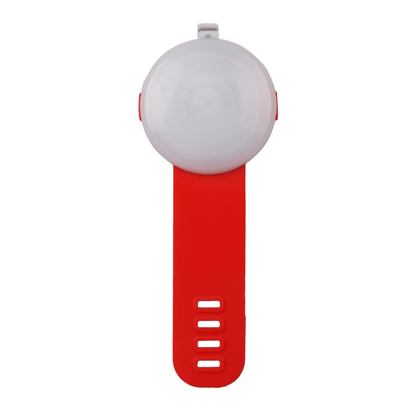 Rechargeable clip-on LED dog collar light in Red