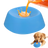 Dog licking bowl