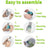 Cat Litter Scoop with Built-In Waste Bag Holder, All-in-One Design