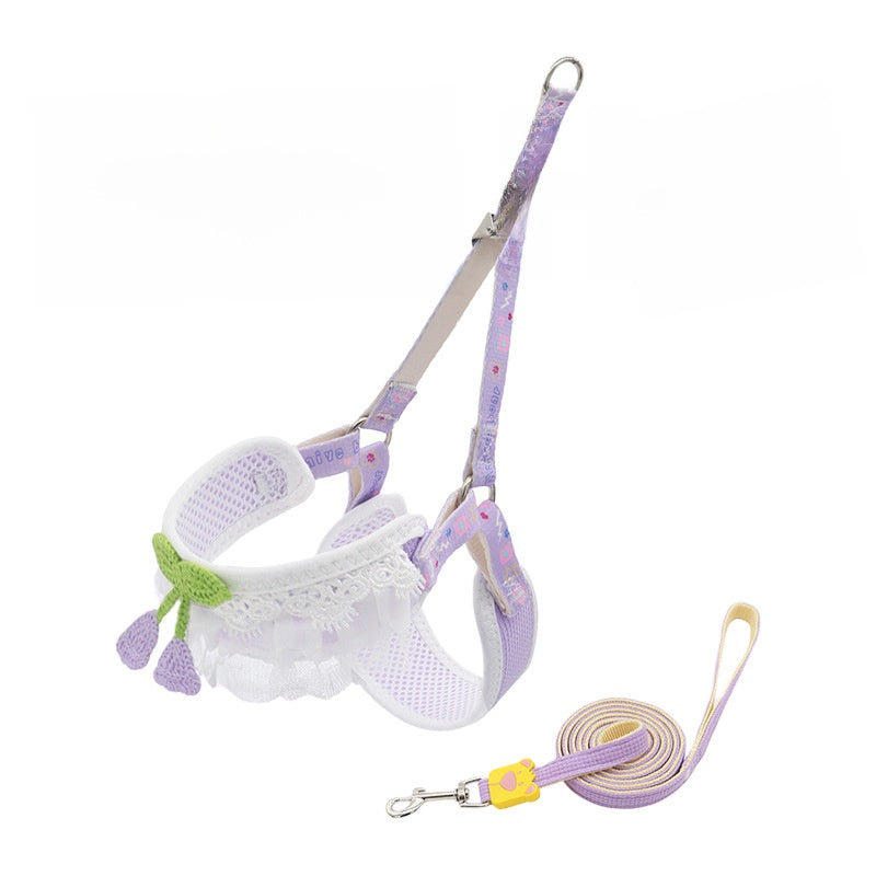 Small dog leads in sunflower, print and plain colour designs