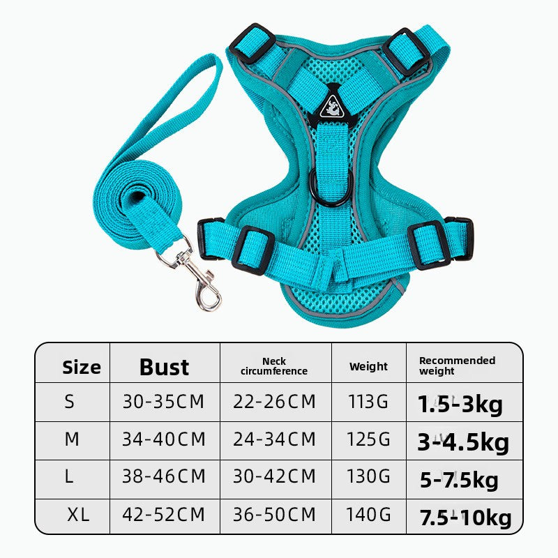 H-shaped cat harness and lead set in polyester, product image 10