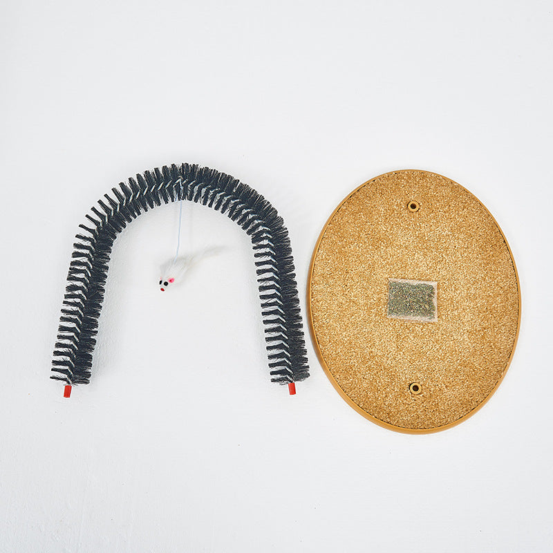 Self-Grooming Cat Brush, Wall Corner Massage Scratcher