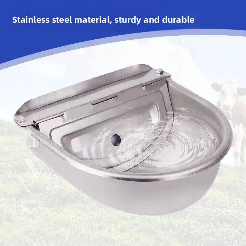 Automatic Livestock Drinking Water Bowl with Float Ball Refill for Cattle and Horses