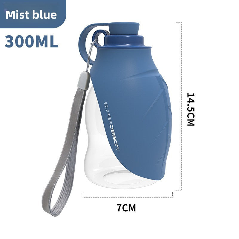 Portable silicone dog water bottle for walks and travel, product image 7