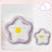 Glazed ceramic pet food plate with bear design in blue and pink, view 34