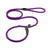 Nylon slip lead for large dogs in reflective black