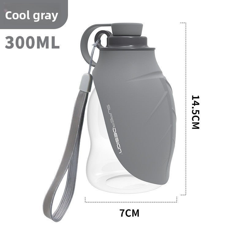 Portable silicone dog water bottle for walks and travel, product image 6