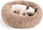 Deep long-pile pet bed with non-slip base, product overview photo