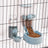 Hanging Pet Feeder and Water Dispenser Set, 500g Food and 500ml Water, Cage Mount