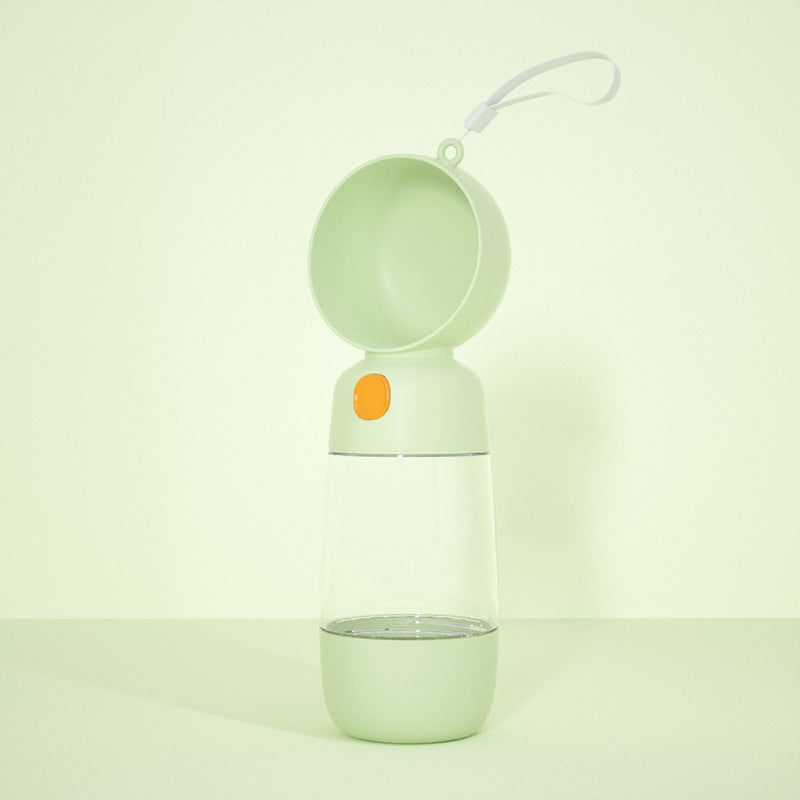 Portable Leakproof Dog Travel Water Bottle Cup with Optional Food Storage