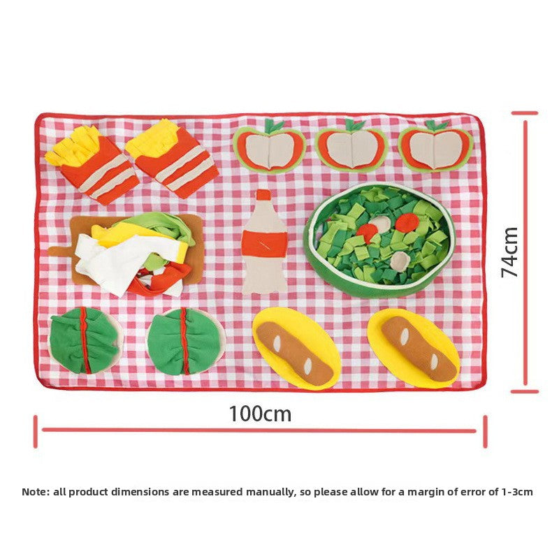 Interactive Pet Snuffle Mat for Dogs and Cats, Scent Foraging