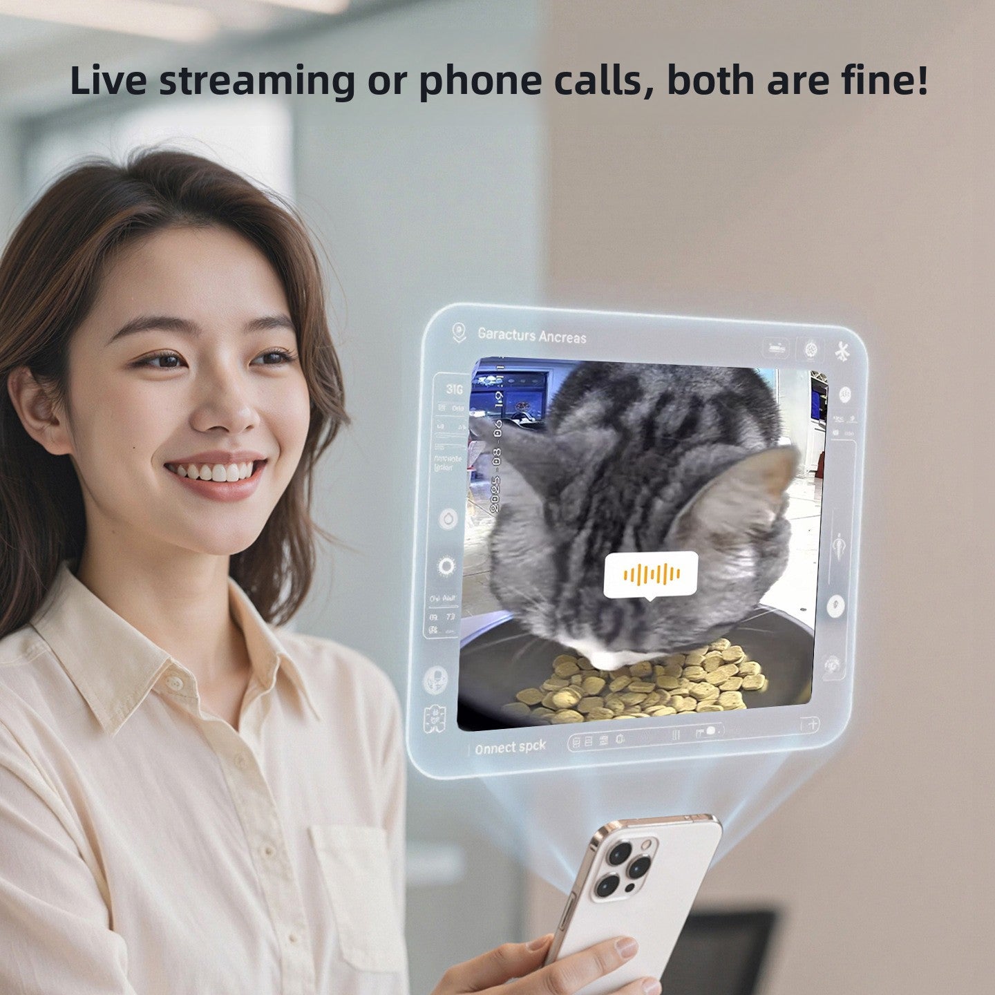 Smart 4L Automatic Pet Feeder with App Control, Camera and Battery Backup