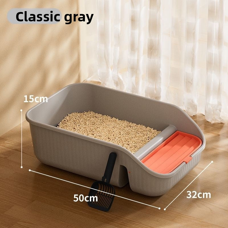Fully Enclosed Cat Litter Box with Anti-Splash Design
