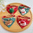 Christmas collar with triangle scarf for cats in Santa, front view