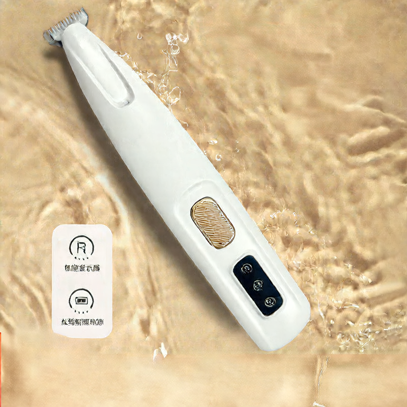 IPX5 Waterproof Pet Clipper with Ceramic Blade and LED Light