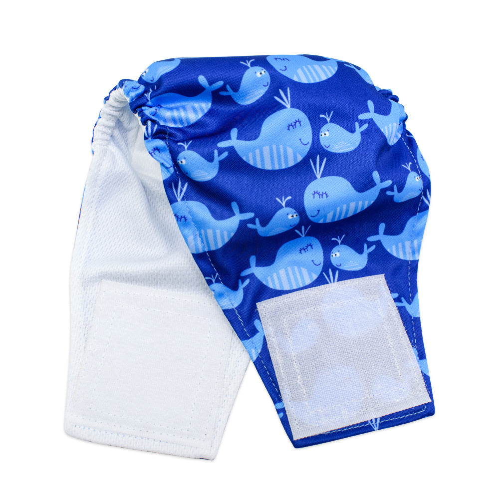 Washable Reusable Male Dog Diaper with Leak-Proof Absorbent Layer, Sizes S to XL