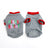 Christmas dog T-shirt in light polyester in Plain Green, top view