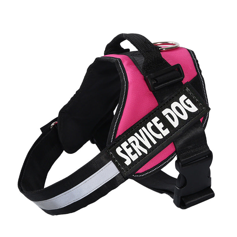 Adjustable polyester vest dog harness with 1.5m lead, available from Pet Royale UK
