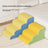 Non-slip foam pet stairs with washable cover, alternative angle view