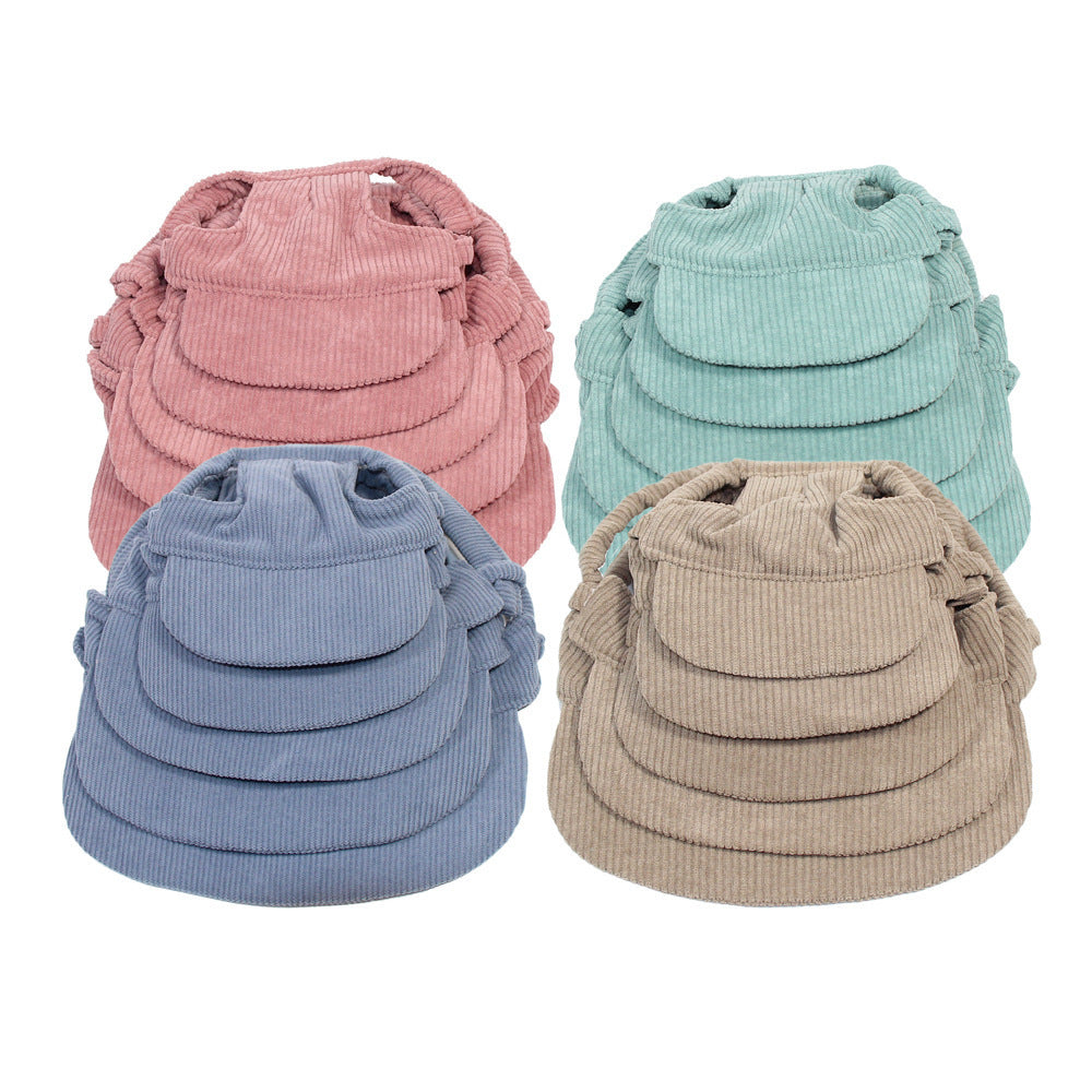 Corduroy sun hat for dogs and cats, available in 3 colours, image 4
