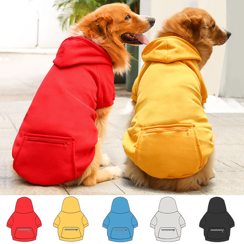 Fleece dog jumper with zip pocket, available in 11 colours, image 1
