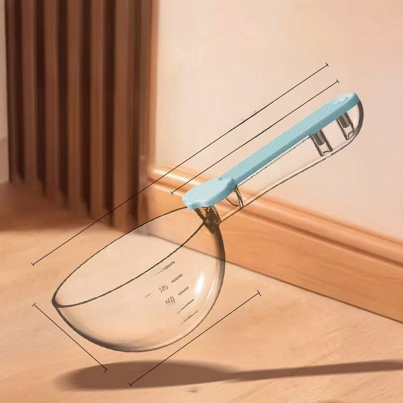 Pet Food Scoop with Scale and Clip