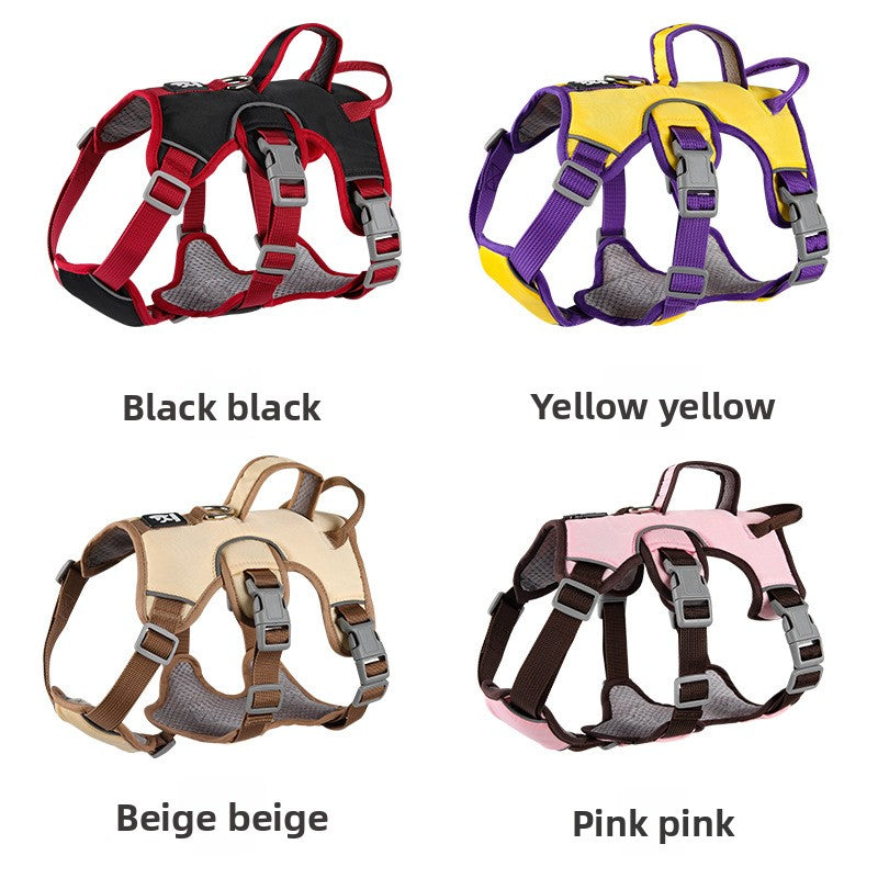 Escape-resistant reflective dog harness, ideal for everyday use