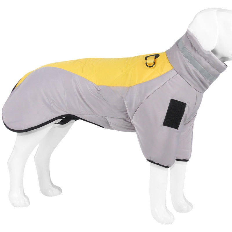 Reflective cape style dog winter coat, available in 4 colours, image 5