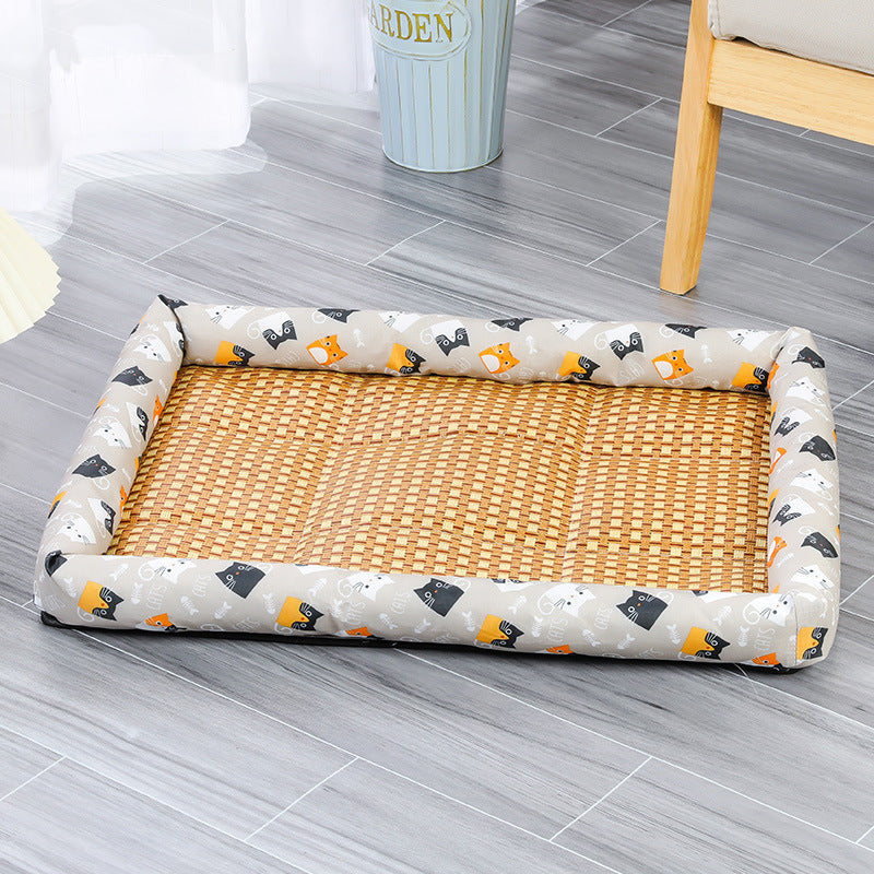 Gel pet cooling mat with print in Grey Cat, size 60 x 45cm
