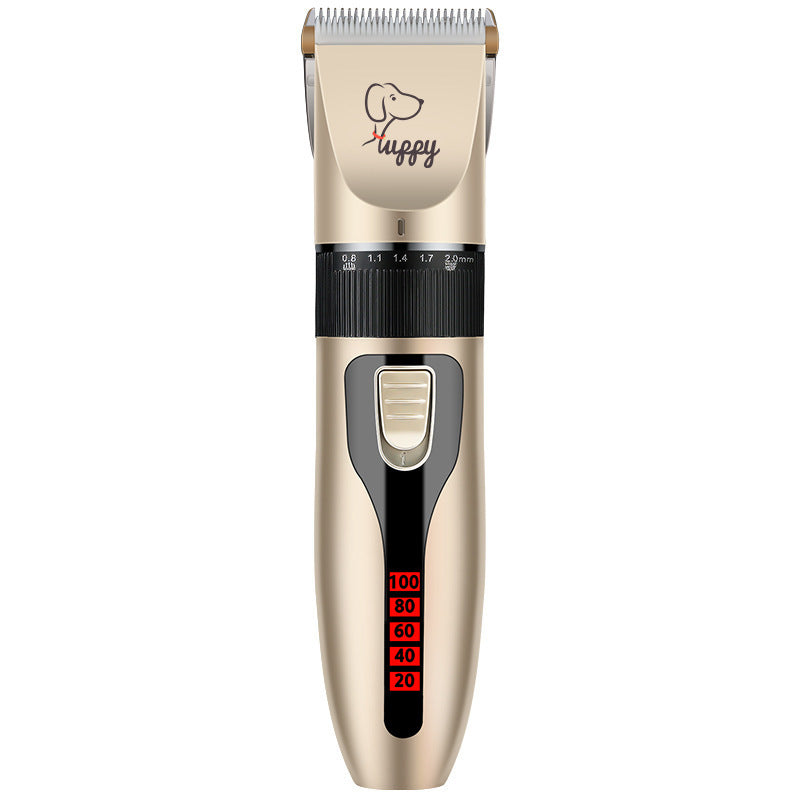 USB Rechargeable Pet Hair Clipper with Ceramic Blade and 4 Combs