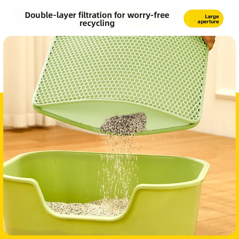 Thickened EVA Cat Litter Trapping Mat, Anti-Splash Design