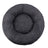 Round long plush nest bed for cats and dogs in Dark Grey