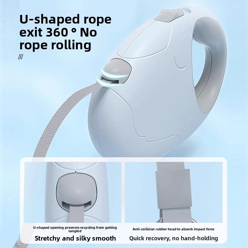 Compact retractable dog lead, ideal for everyday walks