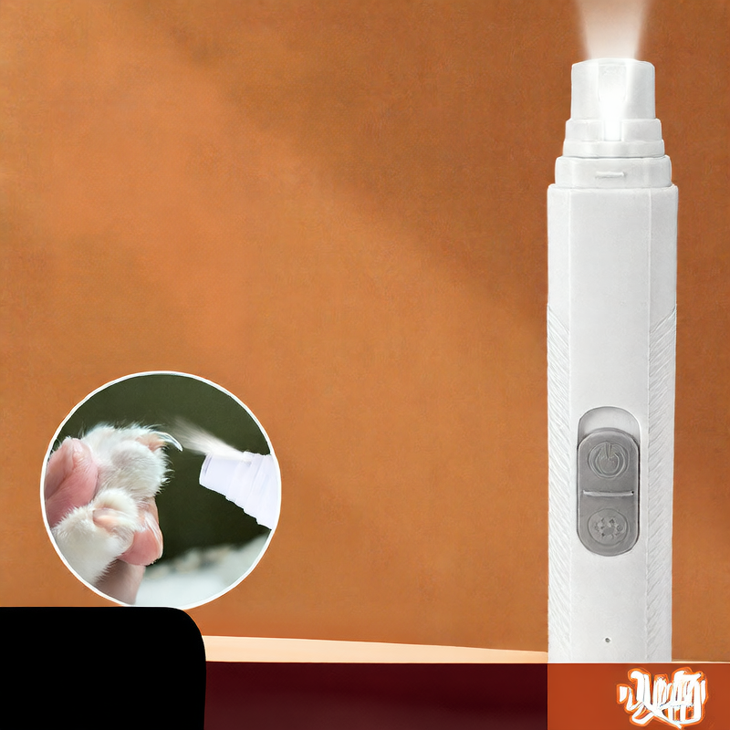 Rechargeable LED Pet Nail Grinder, Low Noise and Vibration