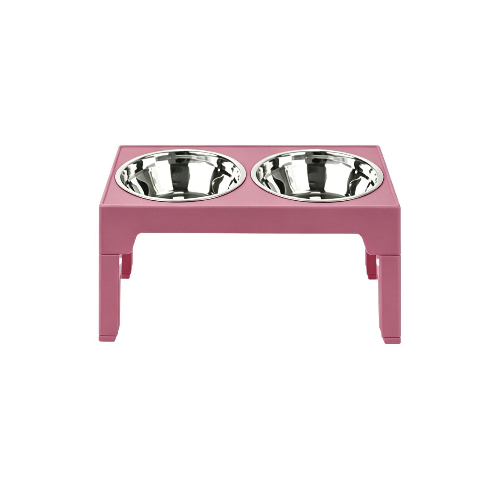 Adjustable Height Pet Feeding Bowl with Stainless Steel and Slow Feeder