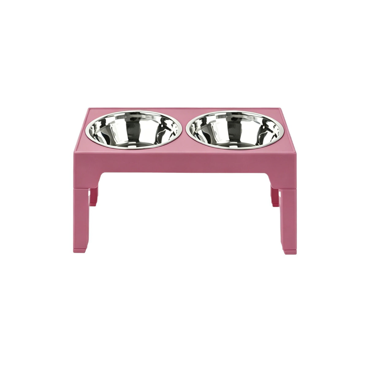 Adjustable Height Pet Feeding Bowl with Stainless Steel and Slow Feeder