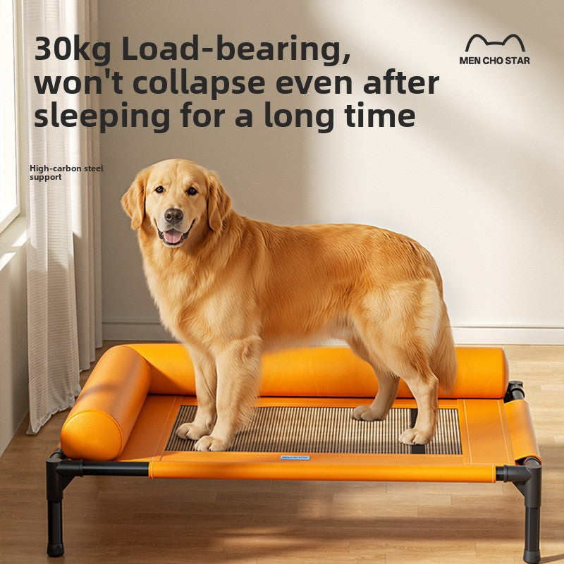 Elevated Mesh Pet Bed, Breathable Raised Cot for Dogs and Cats