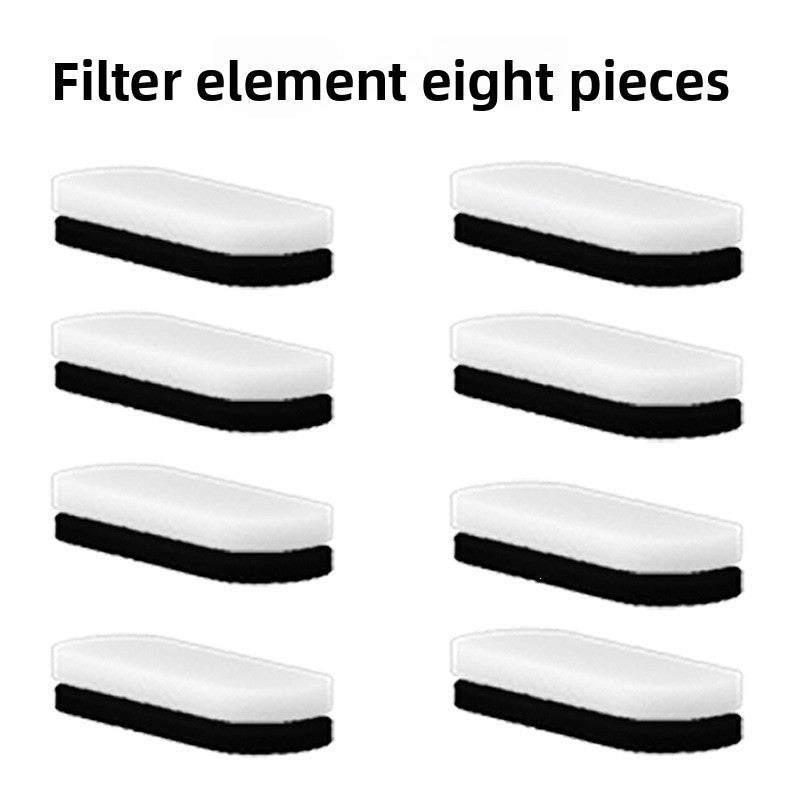 Pet fountain replacement filter pads in an eight pack