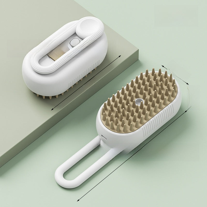 Electric Pet Spray Grooming Brush, Gentle Mist Massage Comb