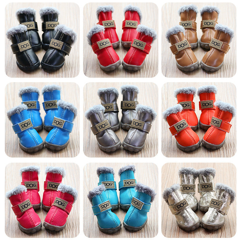 Warm winter non slip dog boots, available in 6 colours, image 4