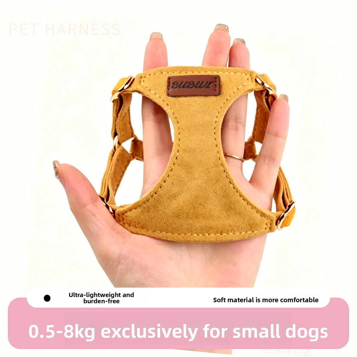 No-choke chest and back harness with lead, ideal for everyday use