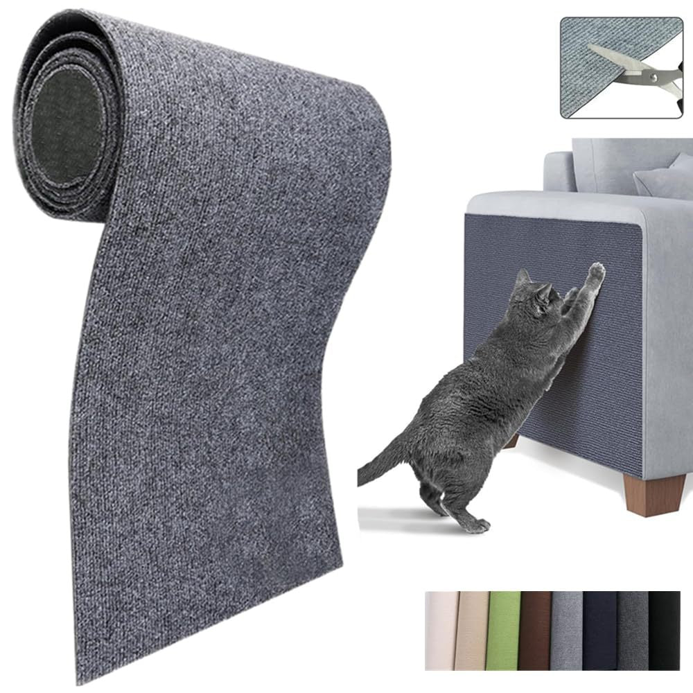 Self-Adhesive Cat Scratching Mat for Walls and Furniture Protection