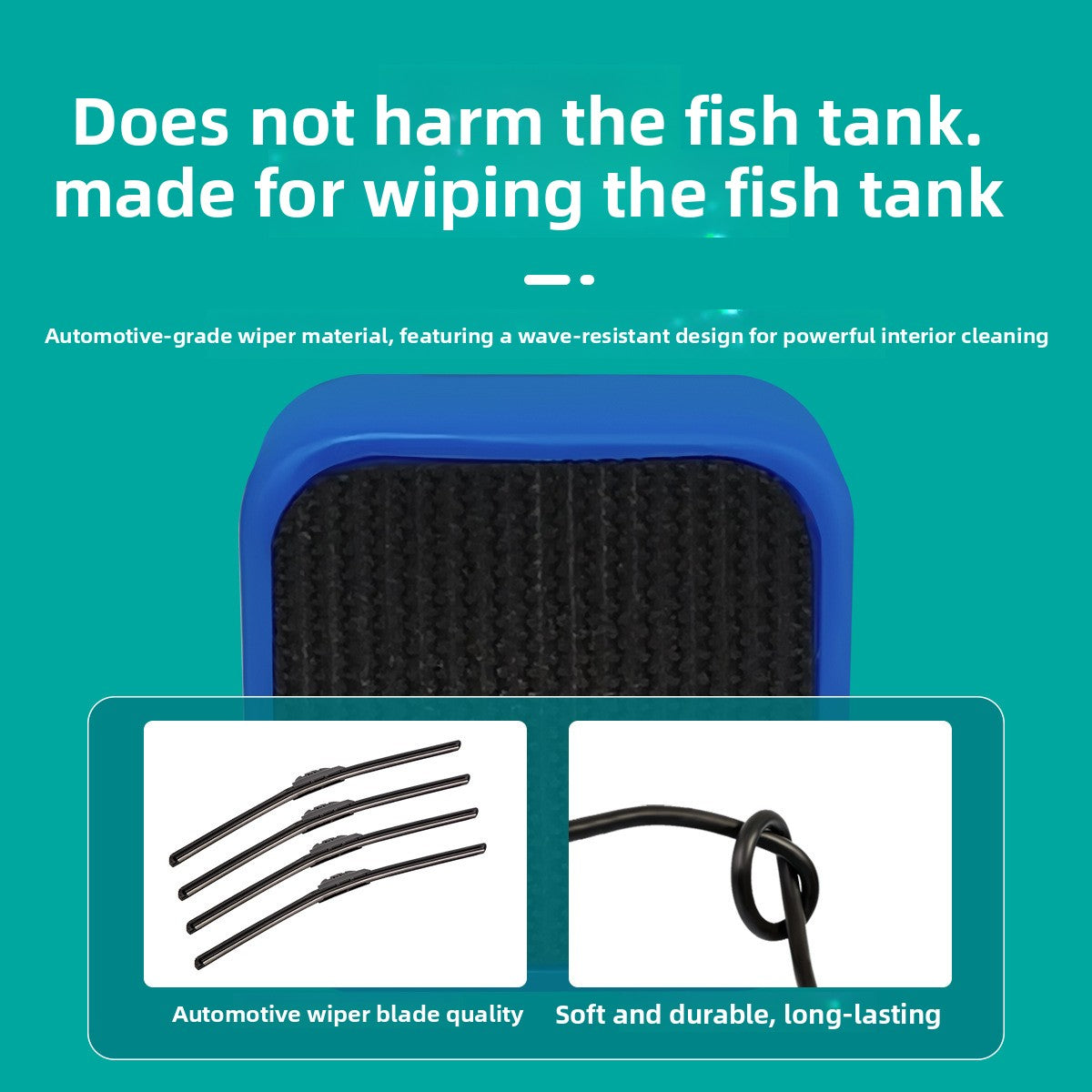 Mini floating magnetic glass cleaner for small fish tanks, view 4