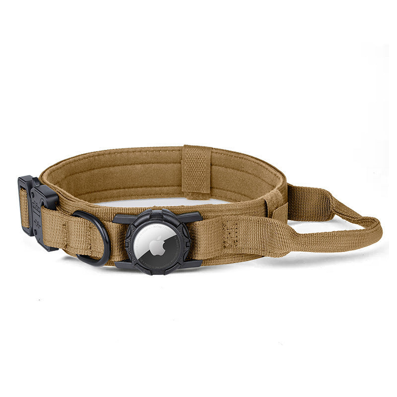 Wide nylon dog collar with AirTag holder pocket, tag not included, product image 21