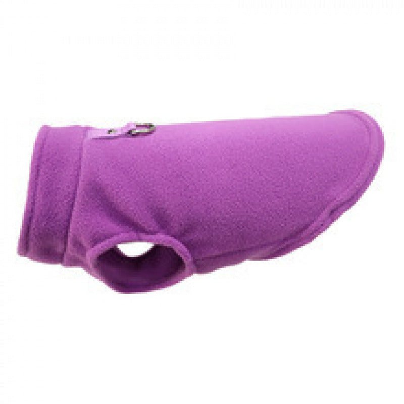 Warm fleece dog vest, 4 sizes available from Pet Royale UK