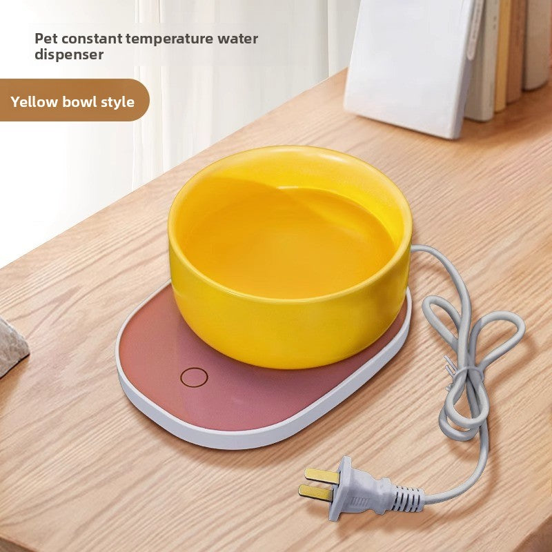heating ceramic water bowl