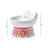 Ceramic Pet Bowl with Anti-Spill Design and Silicone Pad
